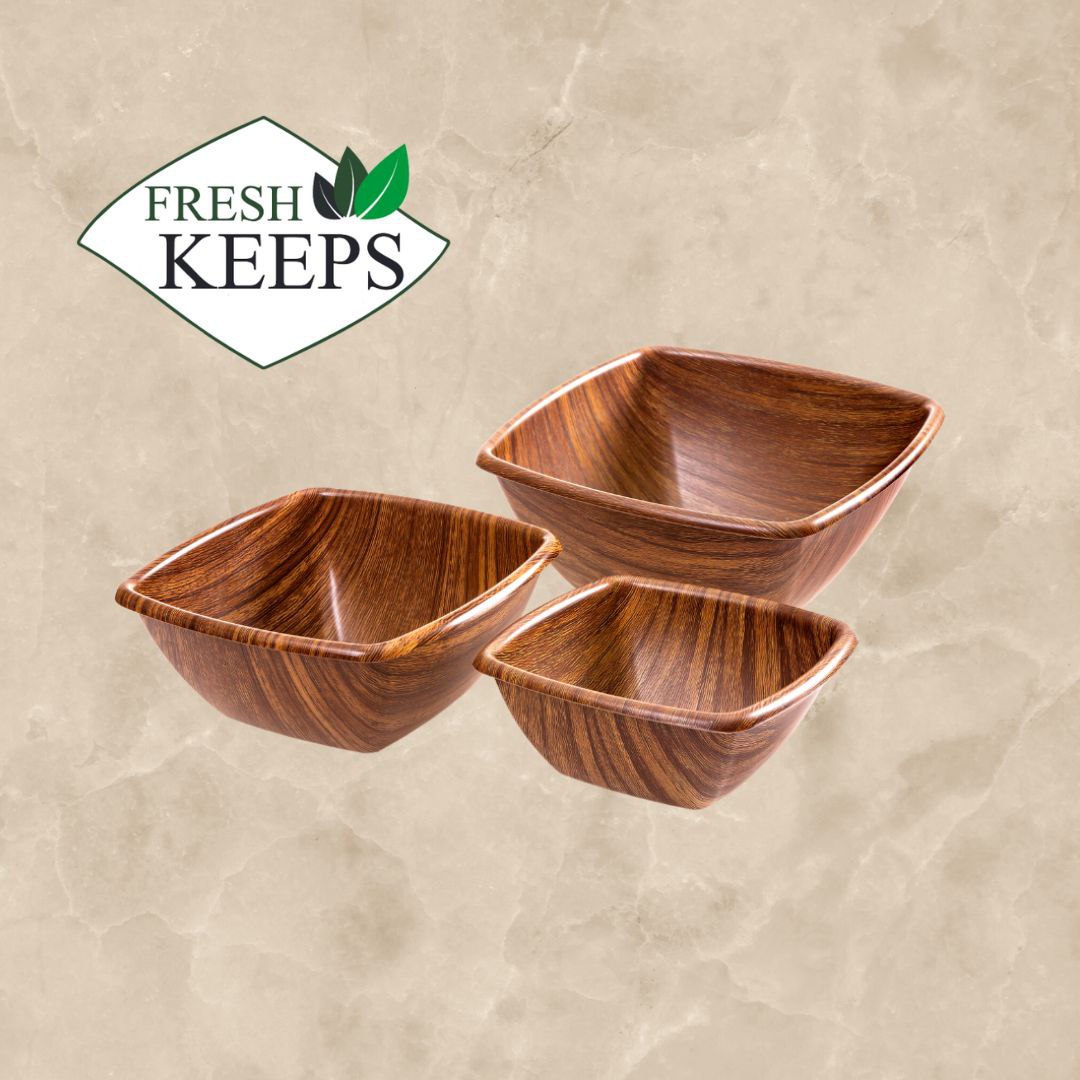 ظروف پذیرایی مربع ۳سایز